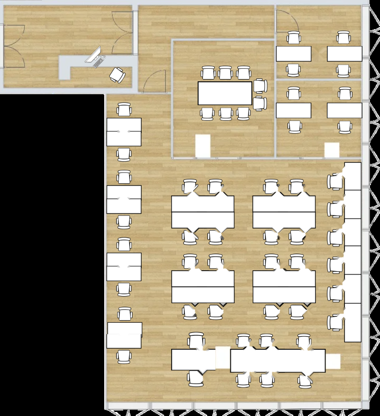 Plano del coworking CielBOX en Vecindario