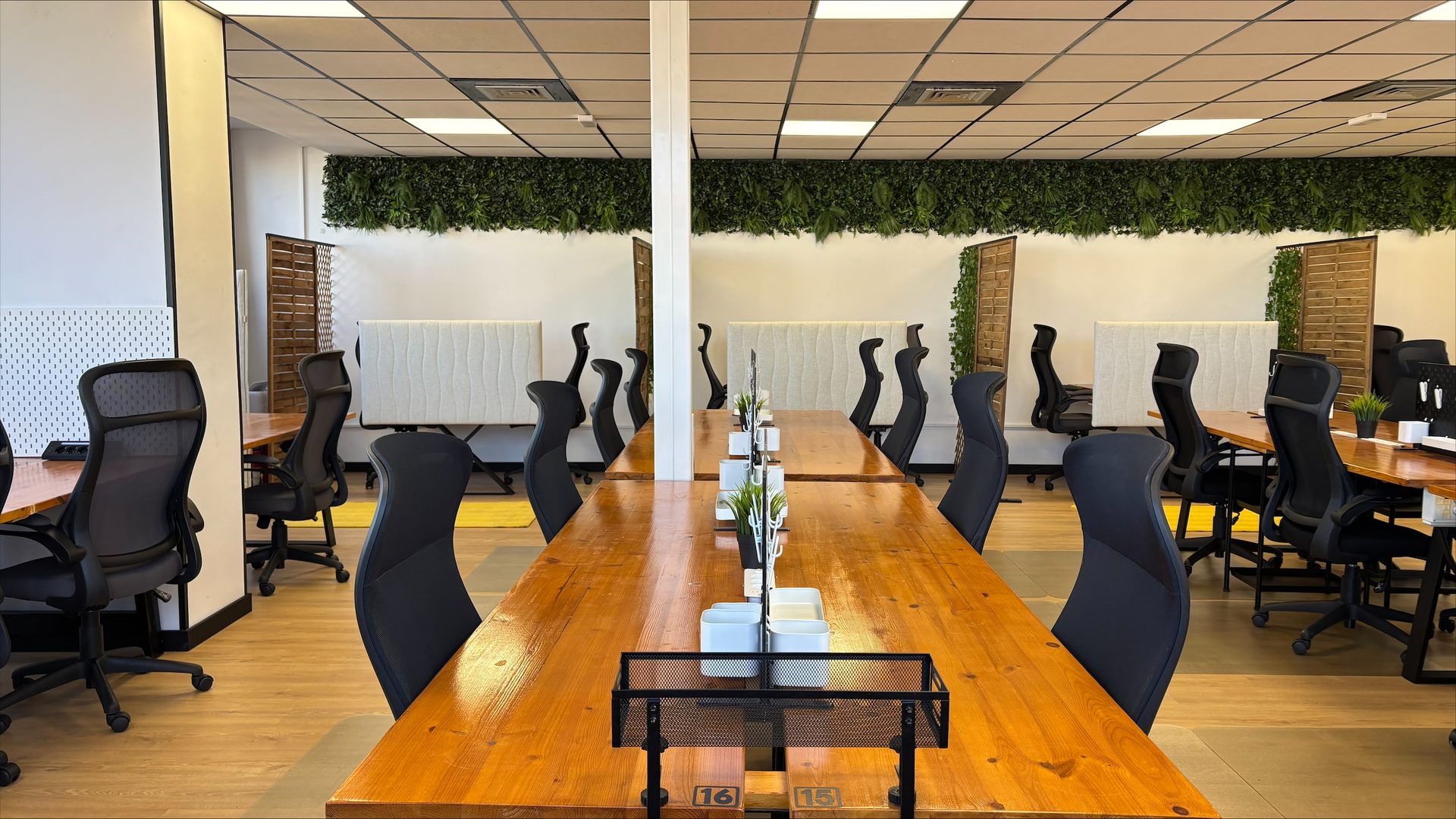 Zona de trabajo del coworking en Vecindario