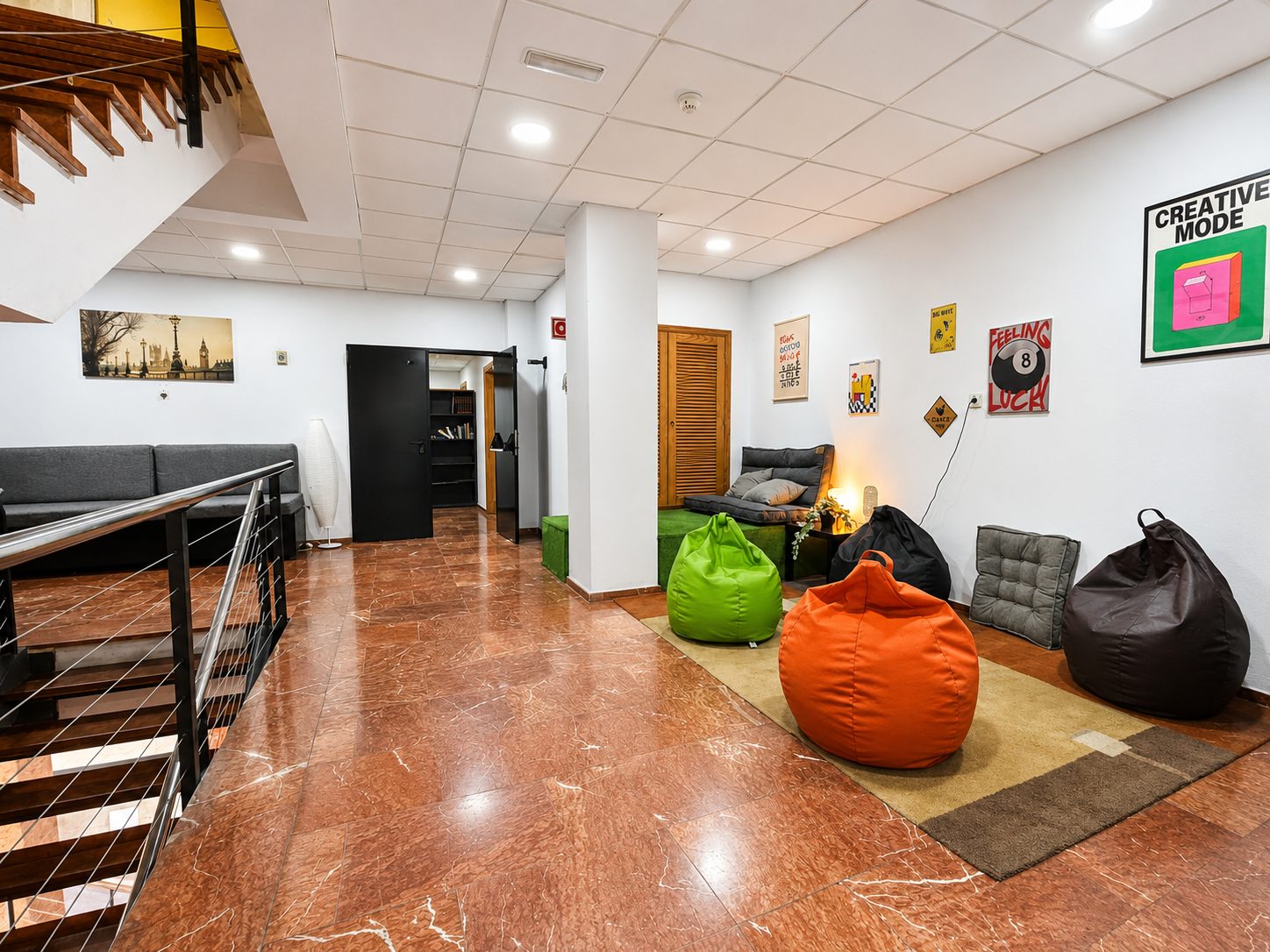 Zonas de descanso del coworking en Vecindario